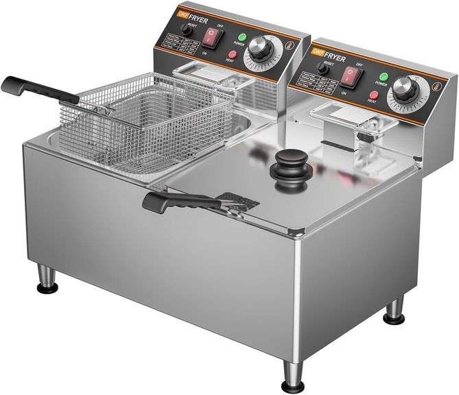 $195 OKF Deep Fryer 24L, 1mm Thickened Material, 120V 3600W image