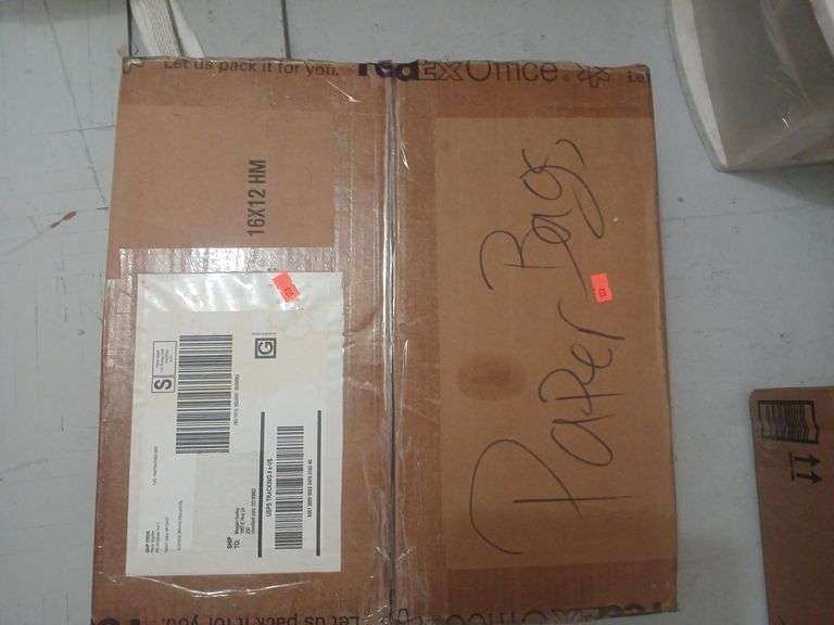 Box of paper bags image