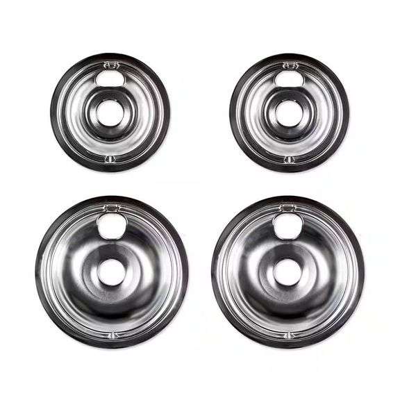 Chrome Drip Bowl for GE Electric Ranges (4-Pack) image
