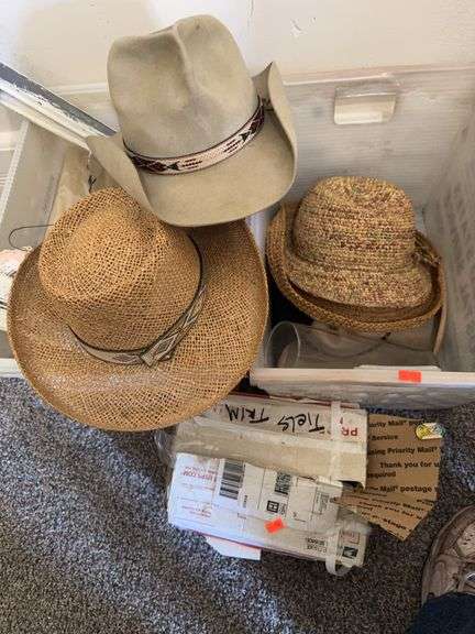 2 tubs misc hats and stuff image