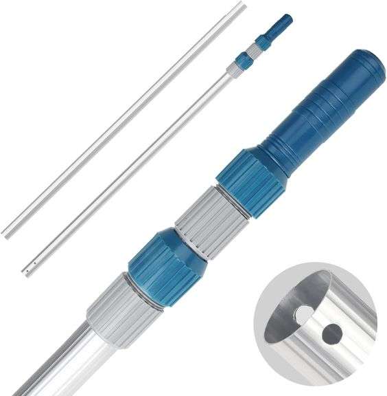 Professional 16 Foot Telescopic Aluminum Swimming Pool Pole image