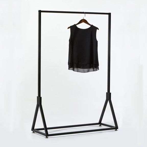 $119 Modern Simple Heavy Duty Metal Rolling Clothing Garment image