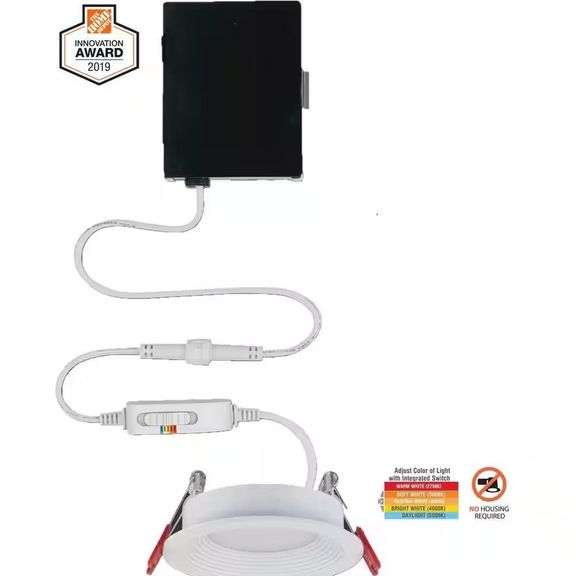 Slim Baffle 3 in. Color Selectable New Construction and Remo image