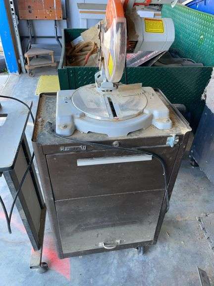 Consignment: Chicago electric 8 1/4 inch compound miter saw with stand image