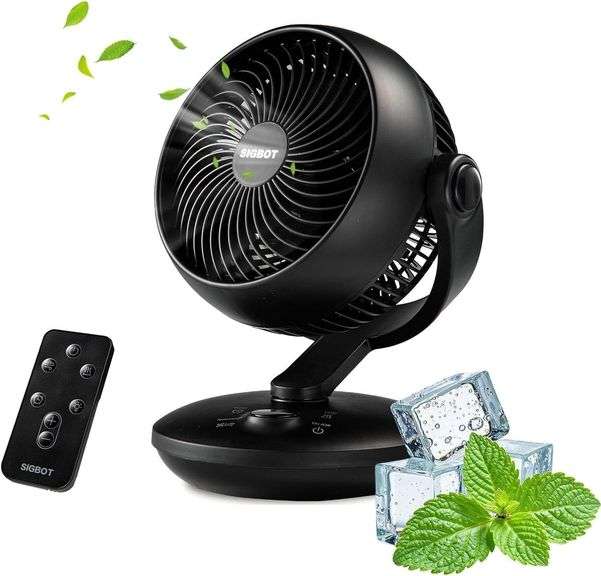 Fan for Bedroom with Remote,Ultra Quiet Desk Fans,with 3 Mod image