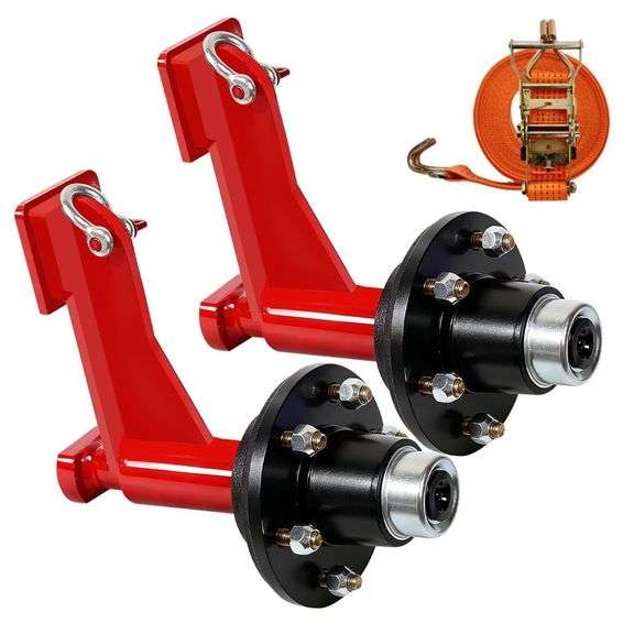 $260 Upgrade 2 Pack Shipping Container Wheel 6-Lug Wheels Ki image