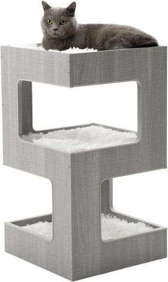 ACH Modern Cat Furniture Cat Tree Spacious Perch Multi-Level image