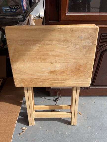 Tv table trays image