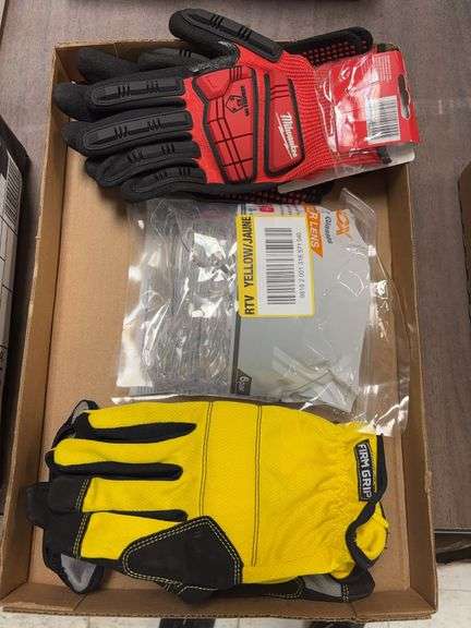 Gloves and safety glasses image