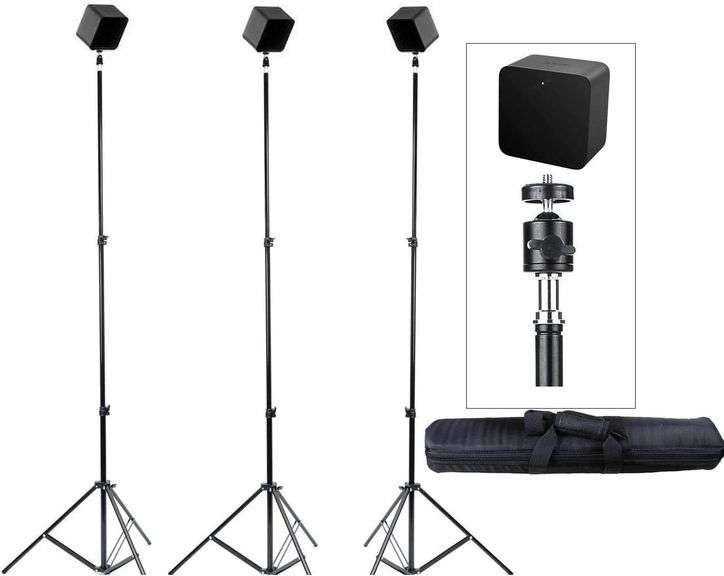 $107 3 Packs 7ft Adjustable Light Stands with 3 Packs 1/4-in image
