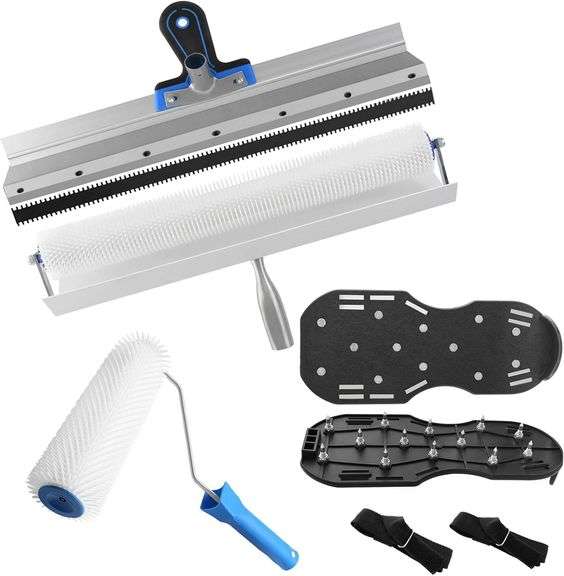 Self-Levelling Cement Tool Kit,Epoxy Floor Kit,Screed Spiked image