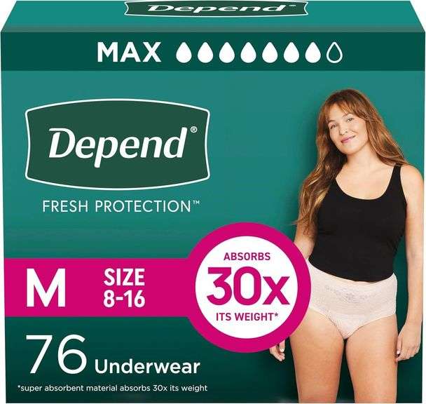 Depend Fresh Protection Adult Diapers, Incontinence & Postpa image