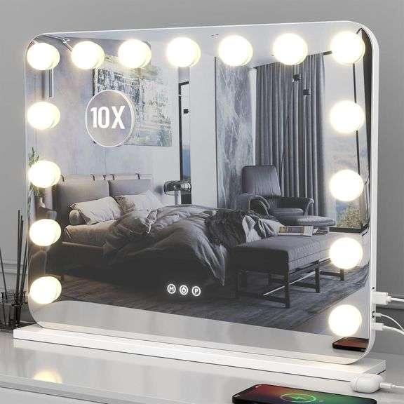 Vanity Mirror with Lights, 23" 18" Hollywood Vanity Mirror w image