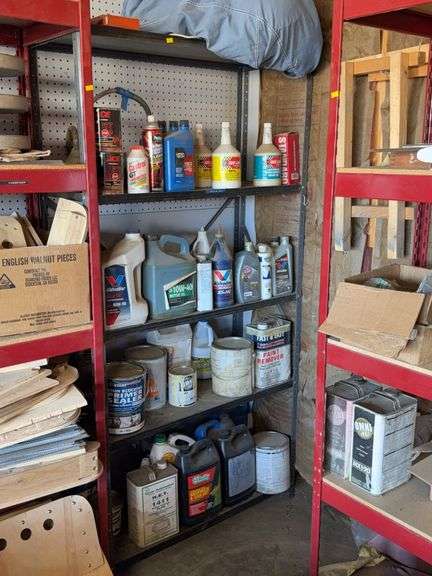 Consignment: Metal garage shelf (contents not included) image