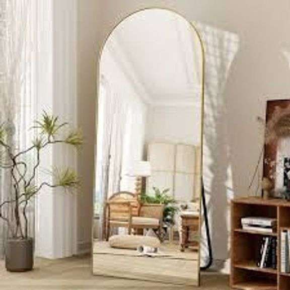 BEAUTYPEAK 71"x 26" Oversized Full Length Mirror Arch Standi image