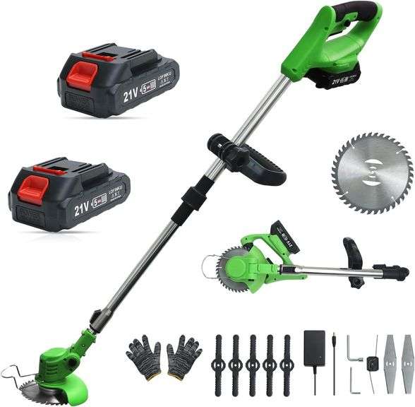 Cordless Weed Wacker,Electric Weed Eater,2 Batteries,Grass T image