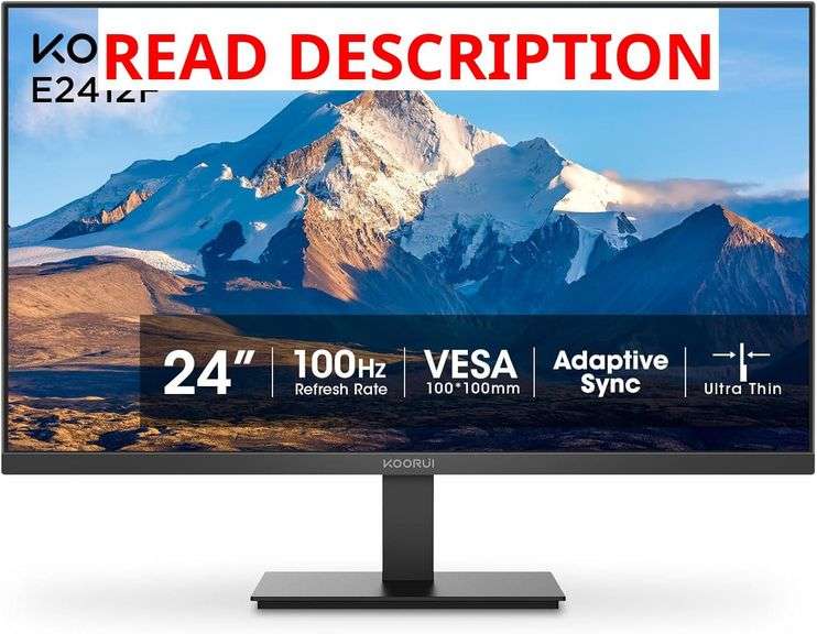 KOORUI 24-inch Computer Monitor Full HD 1920 x 1080p 100Hz V image
