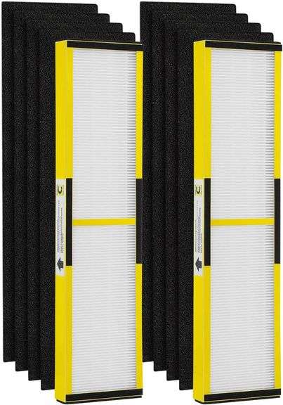 isinlive 2 Pack FLT5000 HEPA Filter C Replacement with 8 Pac image