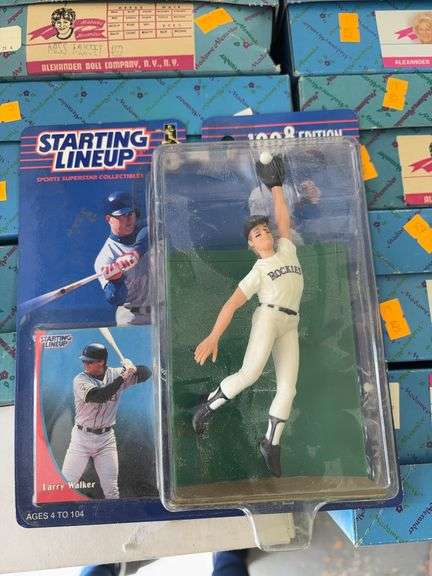 Starting lineup sports superstar collectibles w/ cards Larry Walker image