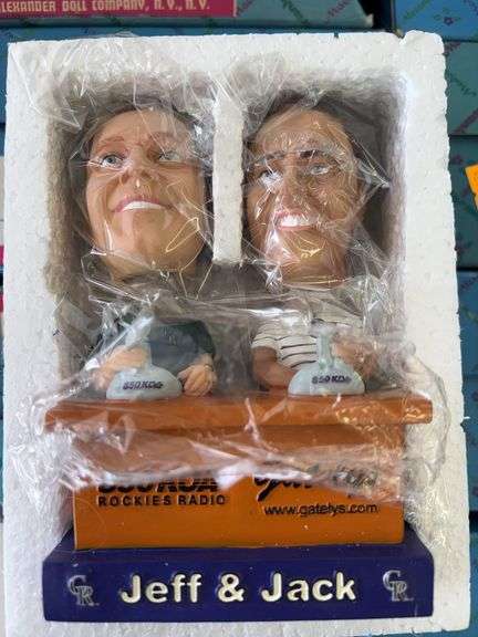 Colorado Rockies Radio 850 KOA Jeff & Jack bobble heads image