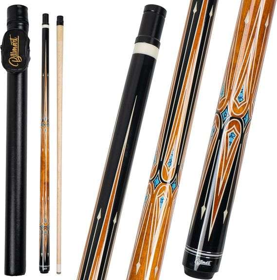 $130 Pool Cue Stick, Billiard Cue Sticks with Hard Case, 2-P image