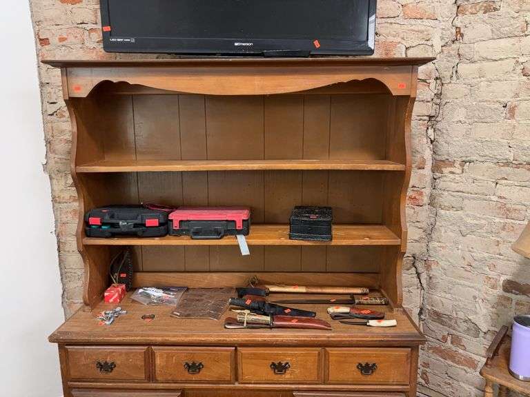 Wood Hutch (Contents Not Included) image