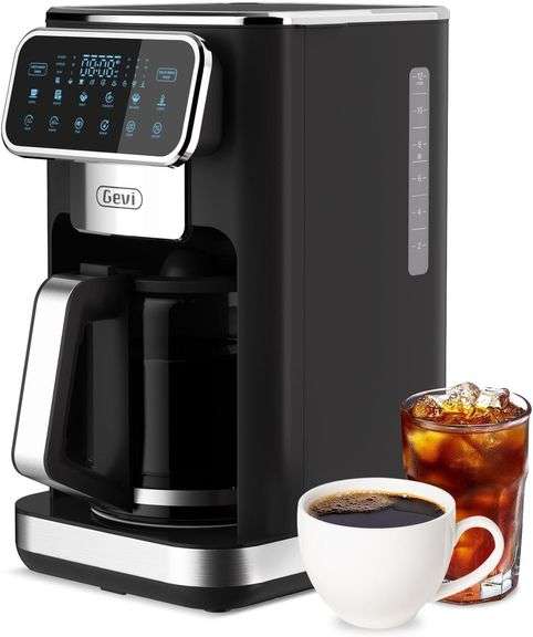 Gevi 12 Cup Programmable Drip Coffee Maker with Touch Screen image