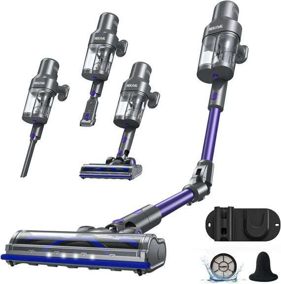 $200 650W Cordless Vacuum Cleaner, 45KPA Suction Power, 70-M image