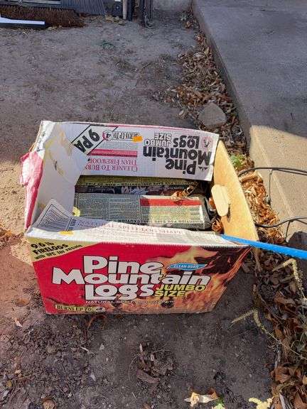 Box of Pine Mountain fire log image