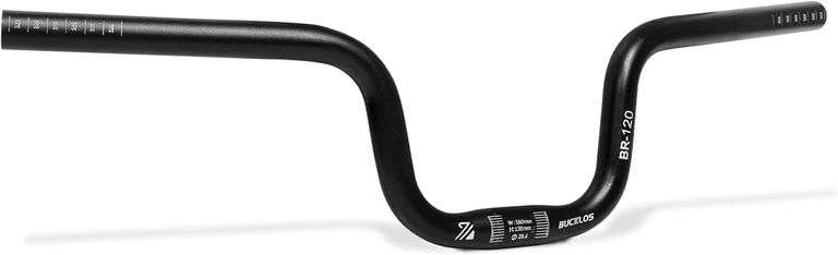 BUCKLOS Mountain Bike Handlebars 25.4mm - 120/160mm Rise MTB image