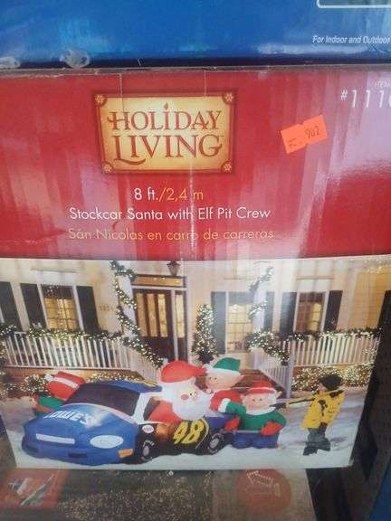 Stockcar Santa with elf pit crew image