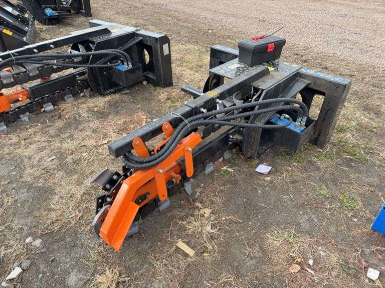 2025 Mower King 48'' Trencher Hydraulic Skid Steer Attachment, Model: SSCT image