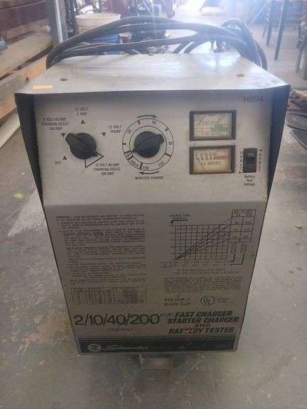Schumacher fast charger starter charger and battery tester. image