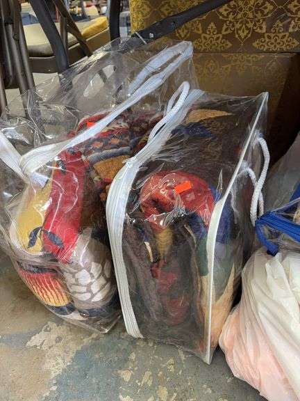 6 bags of miscellaneous fabric image