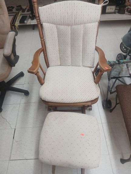 Rocking chair with foot rest image