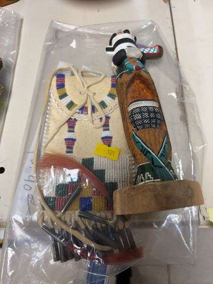 Native pouch and figure image