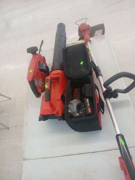 Bauer electric trimmer/blower/snake. image