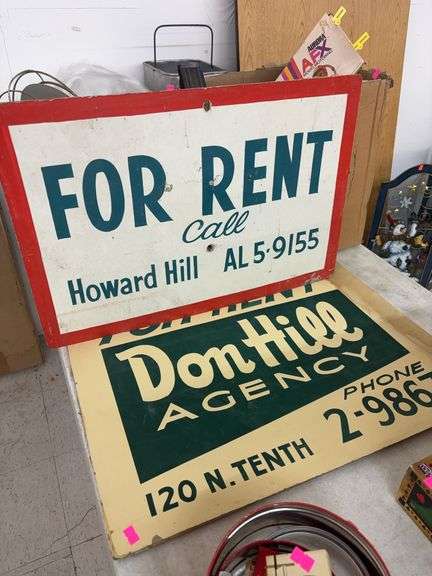 2 For rent signs image
