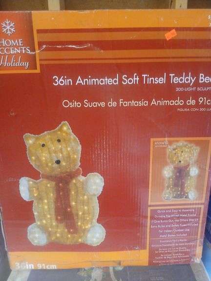 36in animated teddy bear image