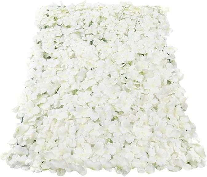 10 PCS Flower Backdrop, 24" X 16" Floral Wall Decor Pink Roo image