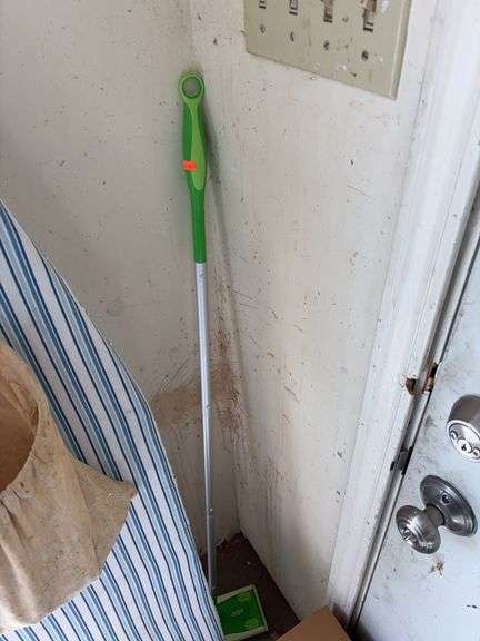 Ironing board, clothes pin bag 1 floor swiffer image