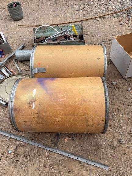 2 fibre drums and scrap image