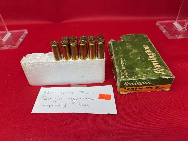 11 rounds 7mm Remington magnum new Unprimed brass image
