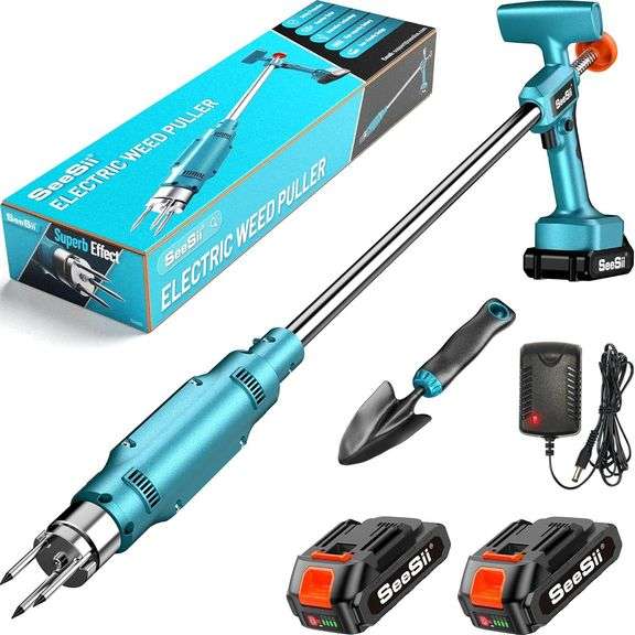 SEESII Next-Gen Electric Stand Up Weed Puller Tool with 2000 image