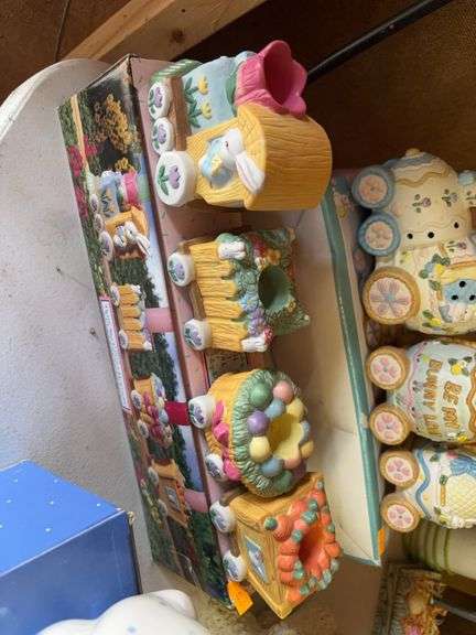 Easter decorations Easter train image