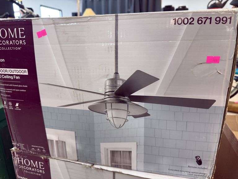 Galvanized tin 54 inch ceiling fan. image