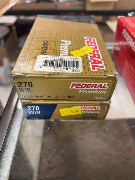 Federal premium 270 WIN ballistic tips two boxes image
