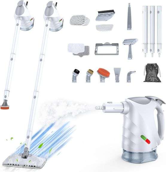 ScrubWiz 10-in-1 Steam Cleaner, Steam Mop & Detachable Handh image