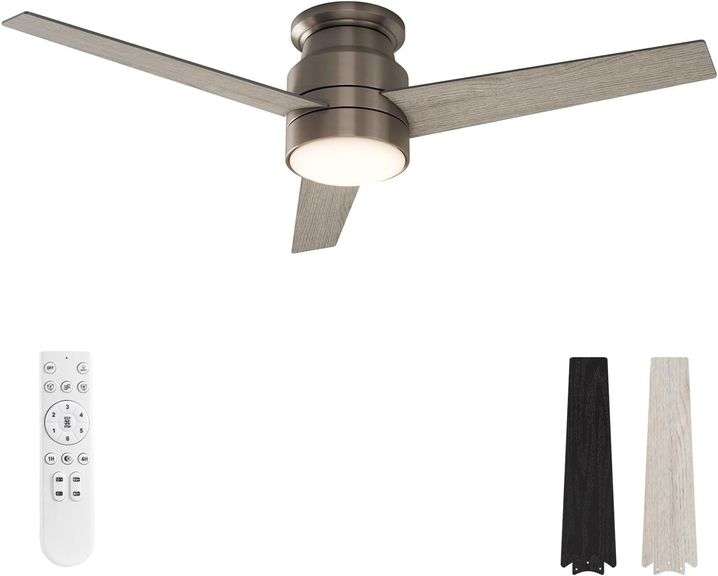 $130 warmiplanet Flush Mount Ceiling Fan with Lights Remote image