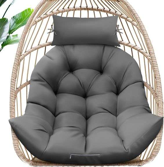 MAGIC ELEPHANT Egg Chair Cushion, Memory Foam Hanging Egg Ch image